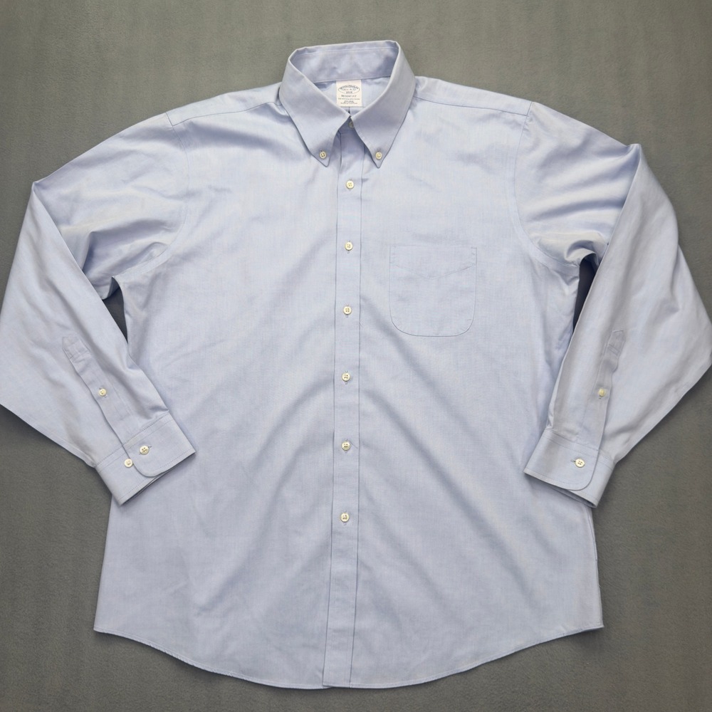 Brooks Brothers Regent Fit 16.5-4/5 Light Blue Non-Iron Button Down Shirt